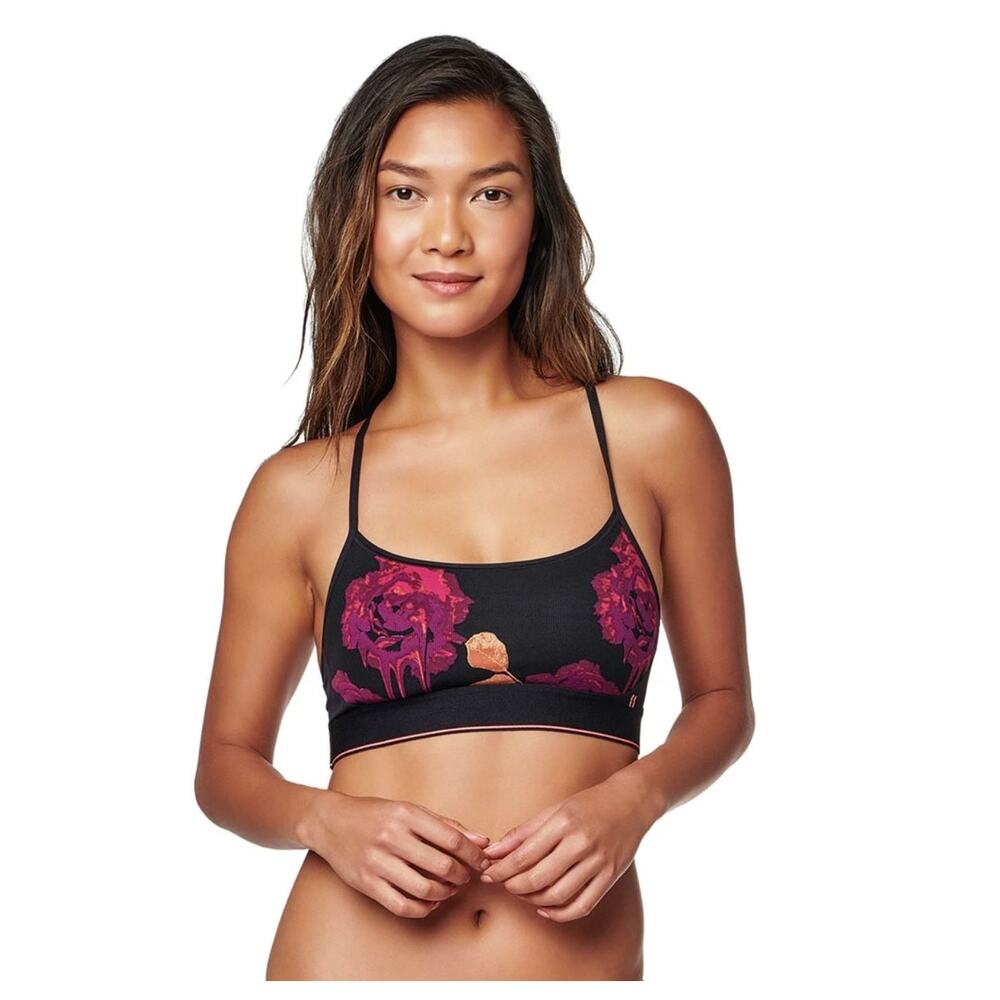 Stance Tomboy Nylon Sports Bra (Black Floral) - Small (?) - Picture 7 of 7